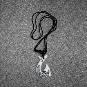 Tribal Fish Hook Pendant Necklace-Unisex